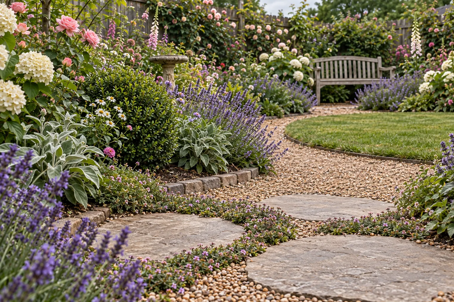 Close-up of paths and paving
