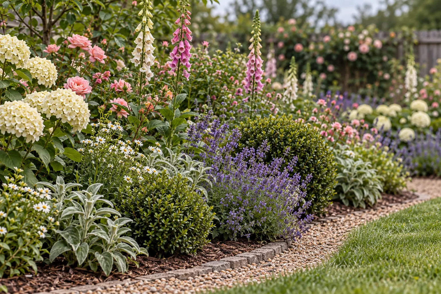 Close-up of the planting